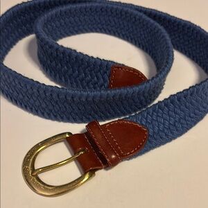 TALBOTS STYLISH BLUE WOVEN BELT
SIZE MEDIUM UNISEX 38” FROM TOP OF BUCKLE